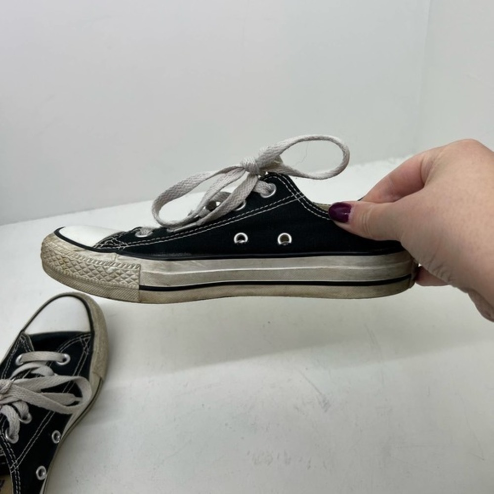 Converse M9166: Chuck Taylor All Star Unisex Ox Low Top Black Sneakers women 6 - Picture 8 of 10